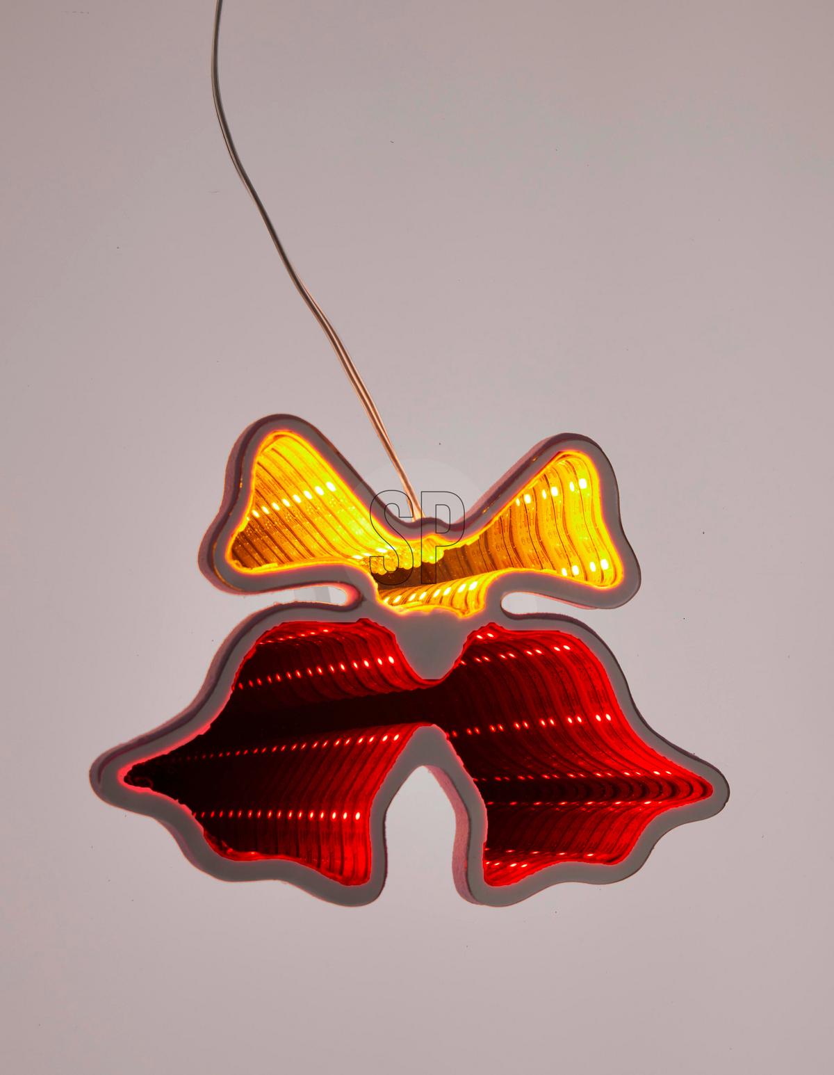 Spiegelleuchte, LED AXT200040 - Multicolor, Basics, Kunststoff (11.8/3.5cm) - X-Mas