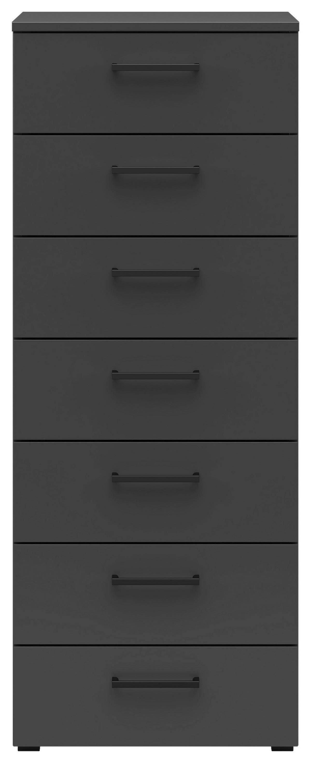 Komód Multistauraum - grafitszürke, Modern, faalapú anyag (45/115/40cm) - Carryhome
