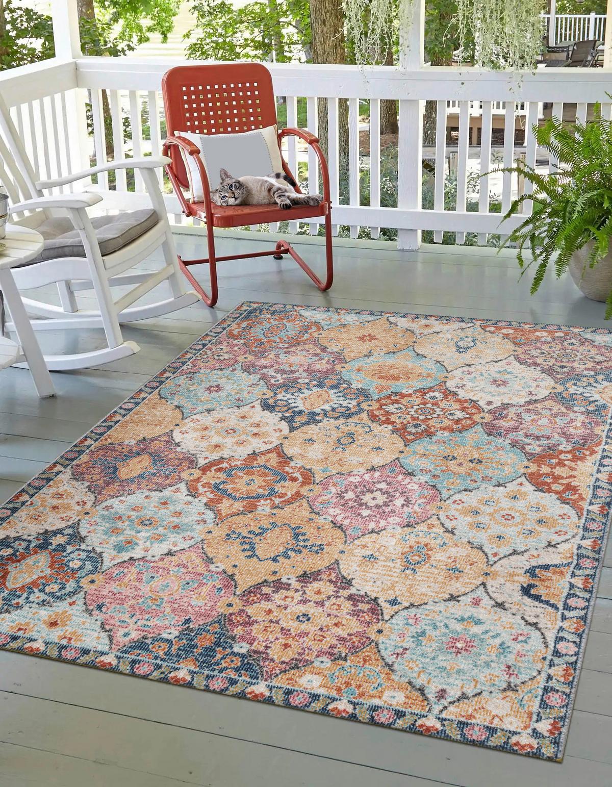 Outdoor-Teppich Salsa Bunt 80x300 cm, In- & Outdoor - Multicolor, KONVENTIONELL, Textil (80/300cm)
