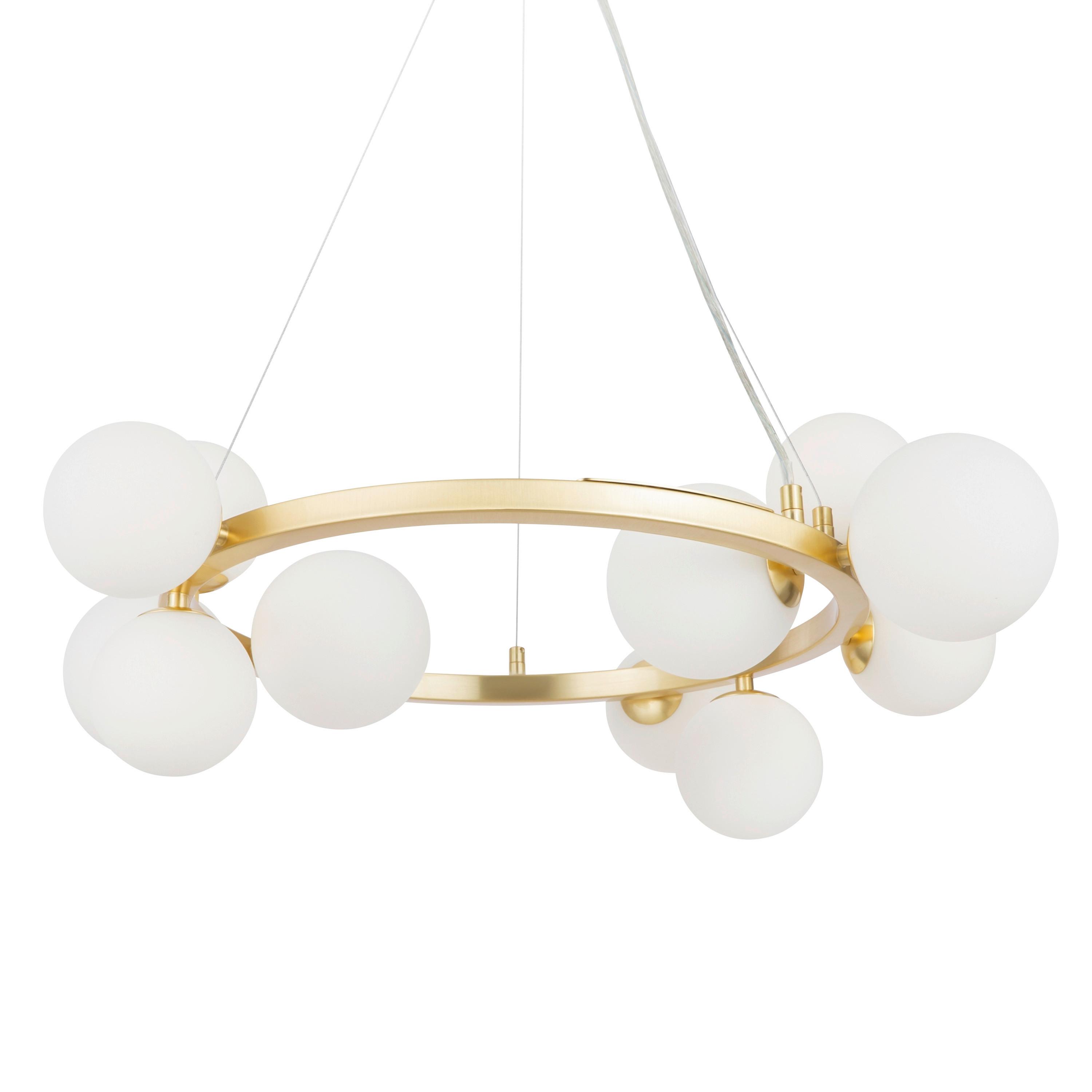 Pendelleuchte Dallas - Goldfarben, Basics, Glas (25/137/67cm) - MAYTONI
