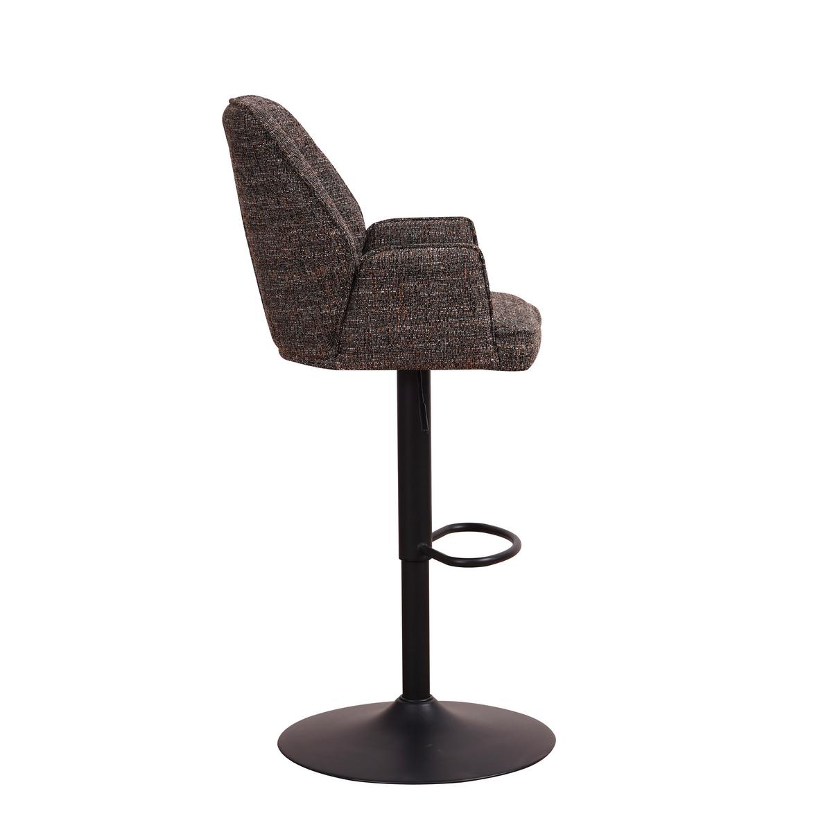 Barhocker-Set Donny Anthrazit/Dunkelgrau B: 54 cm - Dunkelgrau/Anthrazit, MODERN, Textil/Metall (54/100/58cm) - MID.YOU