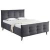 Polsterbett Mario B 140x200 cm Anthrazit - Anthrazit, Basics, Holzwerkstoff/Textil (140/200cm) - MID.YOU