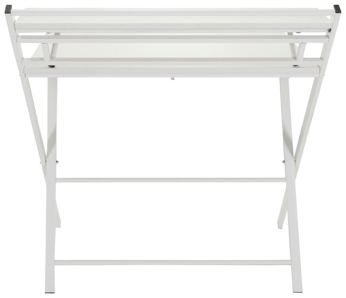 Schreibtisch Easy Clap Weiß - Weiß, Basics, Holzwerkstoff/Metall (84/60/92cm) - MID.YOU