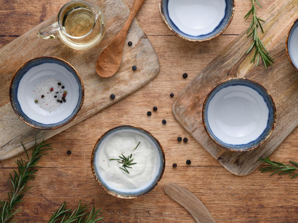 Dipschalenset Steinzeug 6-Teilig - Design, Keramik (11,5/5,5/11,5cm) - Creatable