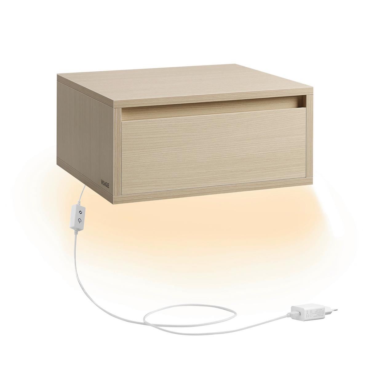 Nachttisch Nightstand - Beige, MODERN, Holzwerkstoff (40/18/35cm) - MID.YOU