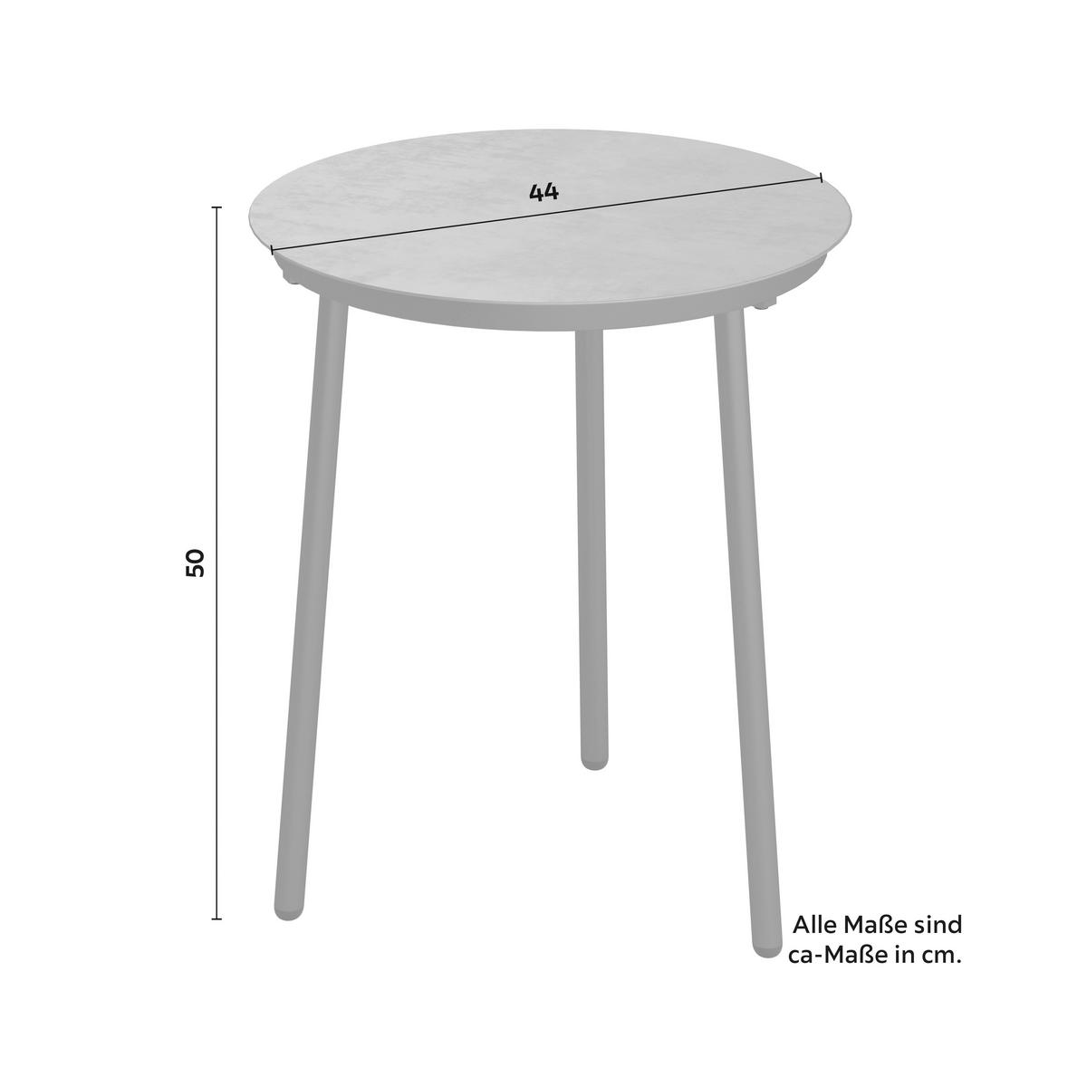 SADA NA BALKON JURI - světle šedá/antracitová, Moderní, kov/textil (60/79/64cm) - Mömax