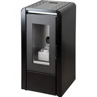 Pelletofen Modern Baby Metall Schwarz - Schwarz, Basics, Metall (42,5/82,5/46cm)