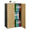 Aktenschrank Lona Anthrazit/eiche Dekor B:70cm - Honigeiche/Anthrazit, Design (70/110/39cm) - MID.YOU