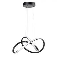 Led-hängeleuchte 4948/sn - Schwarz, Design, Kunststoff/Metall (48/100cm)