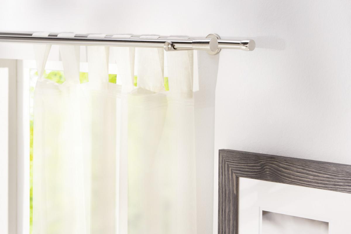 Sada tyčí na závesy MARIE, 200cm - farba ušľachtilej ocele, kov (200cm) - Modern Living
