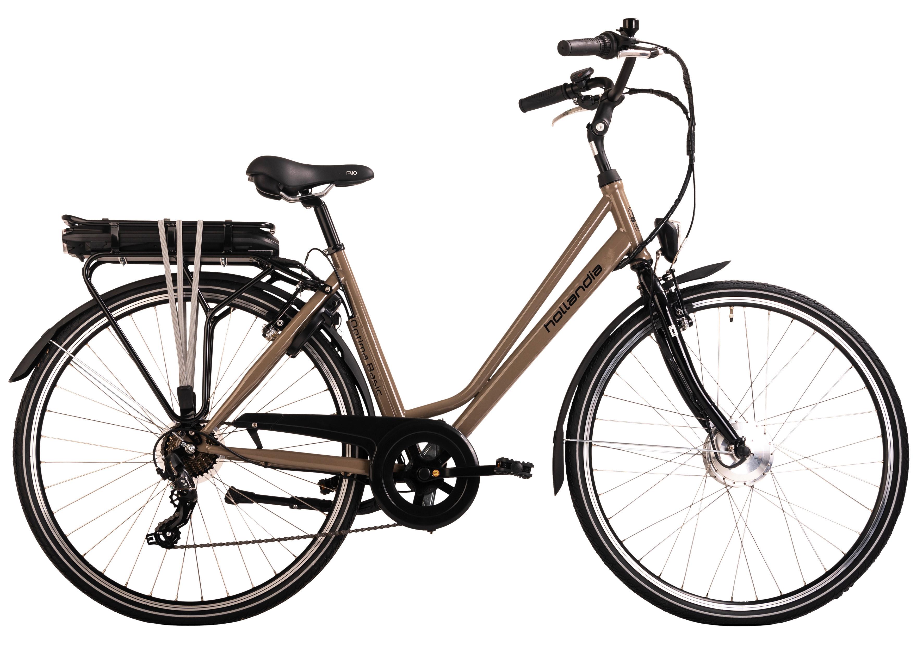 Elektrofahrrad Hollandia Optima Basic - Cappuccino, Basics, Metall (21/116/188cm)