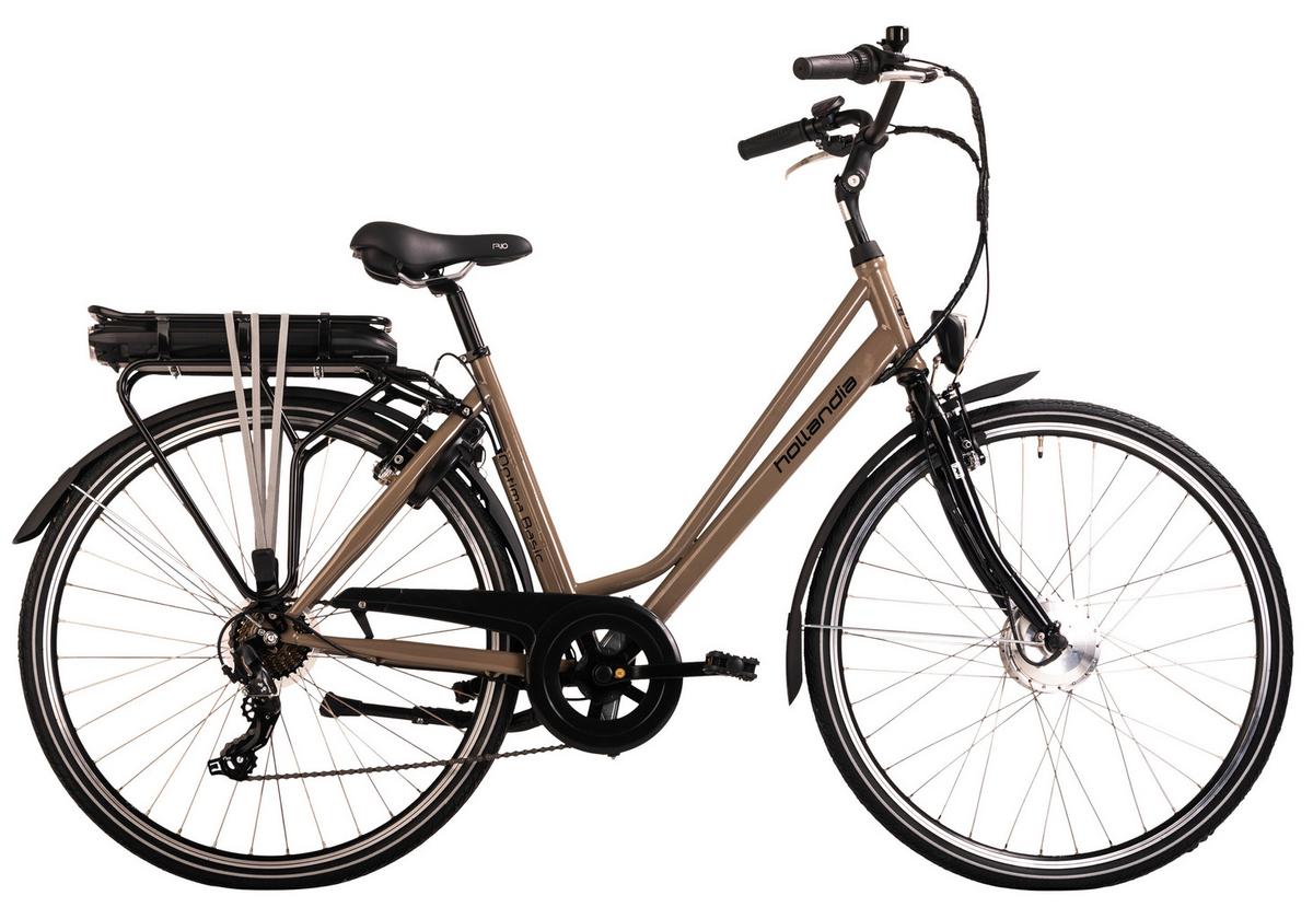 Elektrofahrrad Hollandia Optima Basic - Cappuccino, Basics, Metall (21/116/188cm)