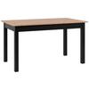 Kihúzható Asztal Coburg 140/80 Cm - fekete/Artisan tölgy, Basics, faalapú anyag (140/80/76,5cm) - MID.YOU