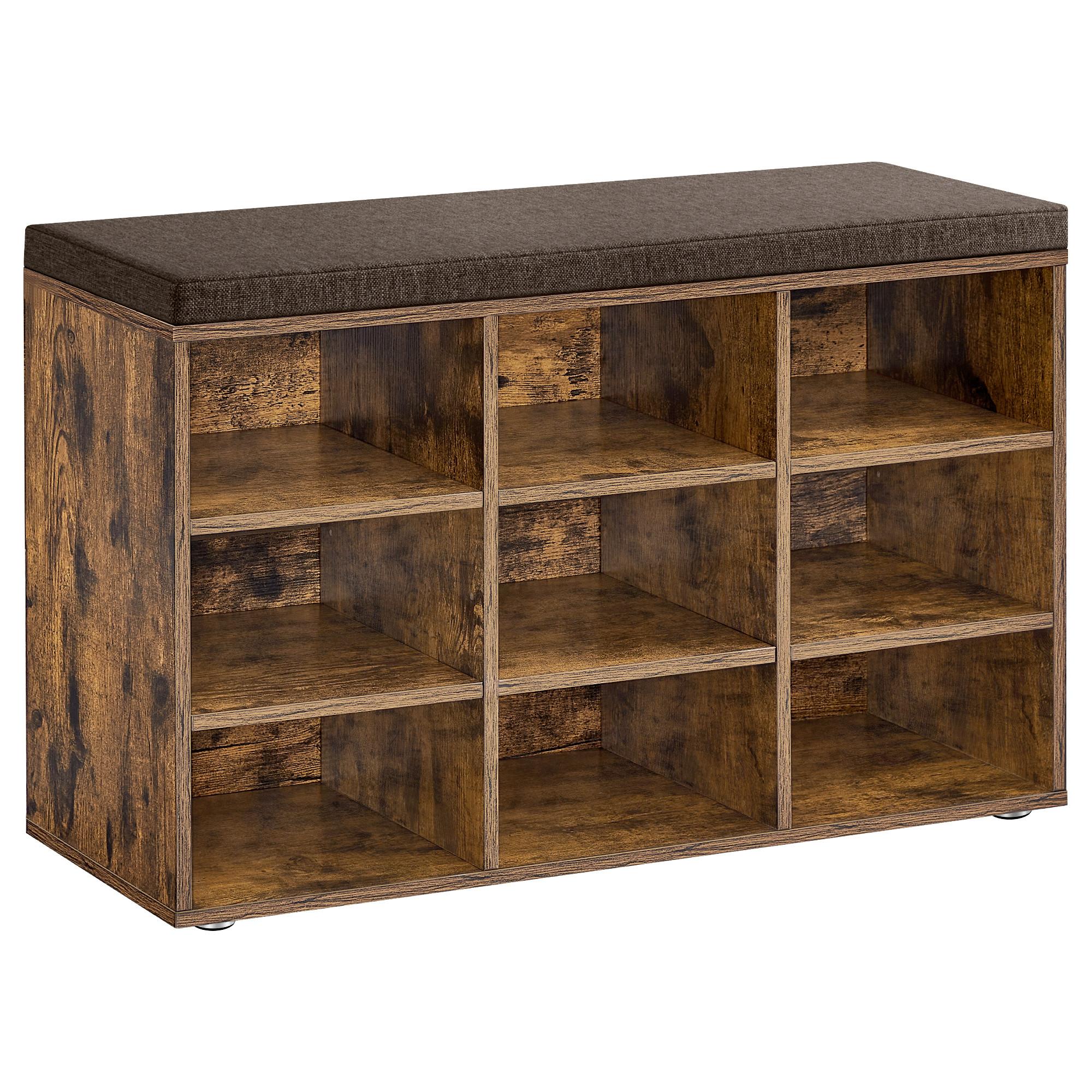 Schuhbank Dunkelbraun B: 78,5 Cm - Dunkelbraun, Trend, Holzwerkstoff (78,5/48/30,3cm) - MID.YOU