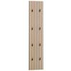 Garderobenpaneel Alexa 245 Akustik - Eichefarben, Design, Holzwerkstoff (24,5/109/2,6cm) - MID.YOU