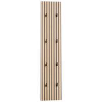 Garderobenpaneel Alexa 245 Akustik - Eichefarben, Design, Holzwerkstoff (24,5/109/2,6cm) - MID.YOU