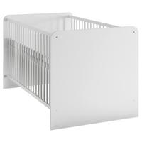 Babybett Bibo Weiß Dekor höhenverstellbar, Lattenrost - Weiß, KONVENTIONELL, Holzwerkstoff (70/140cm) - MID.YOU