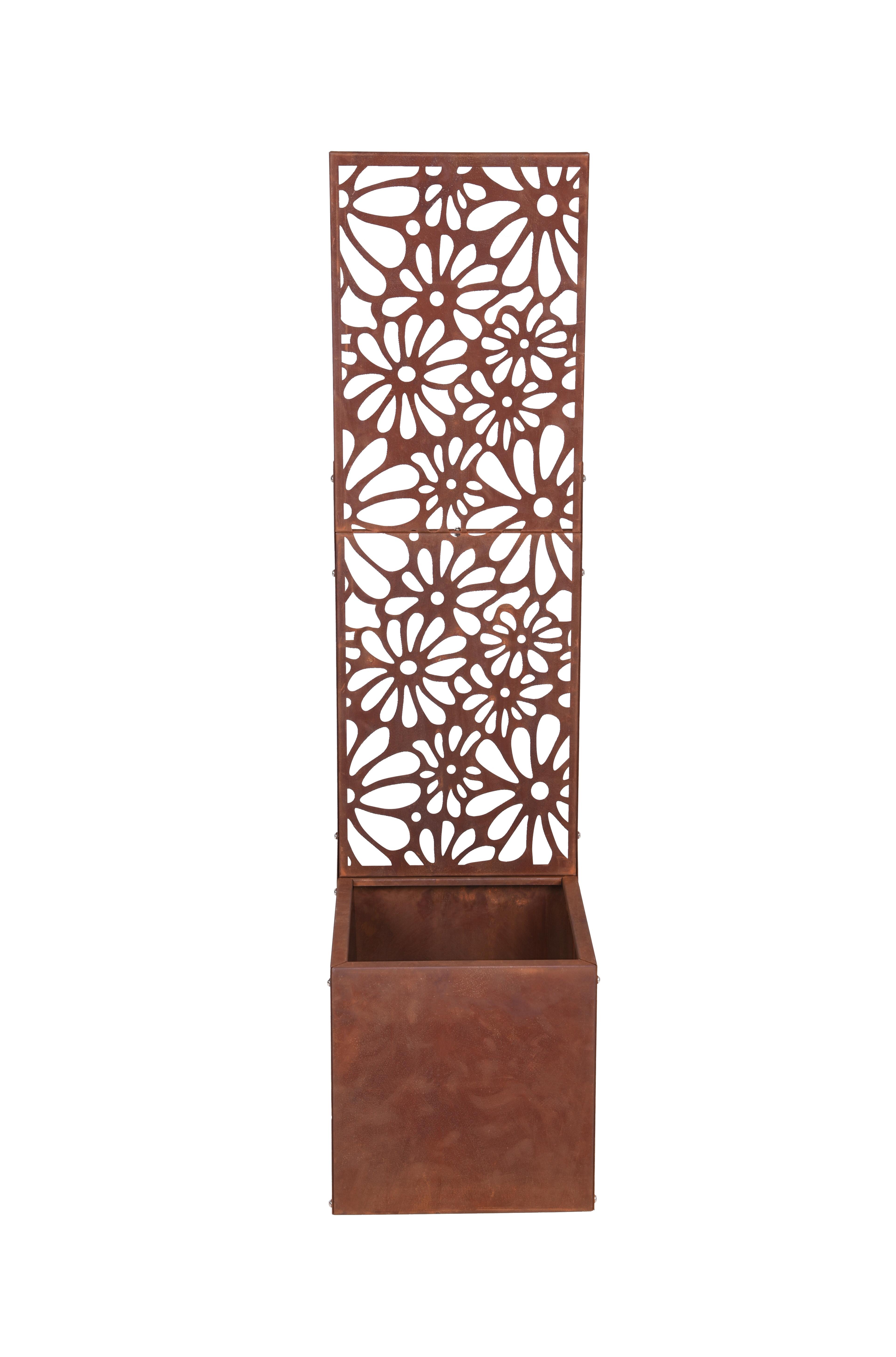 Pflanzkübel Rostoptik - Rostfarben, Basics, Metall (30/118/30cm)