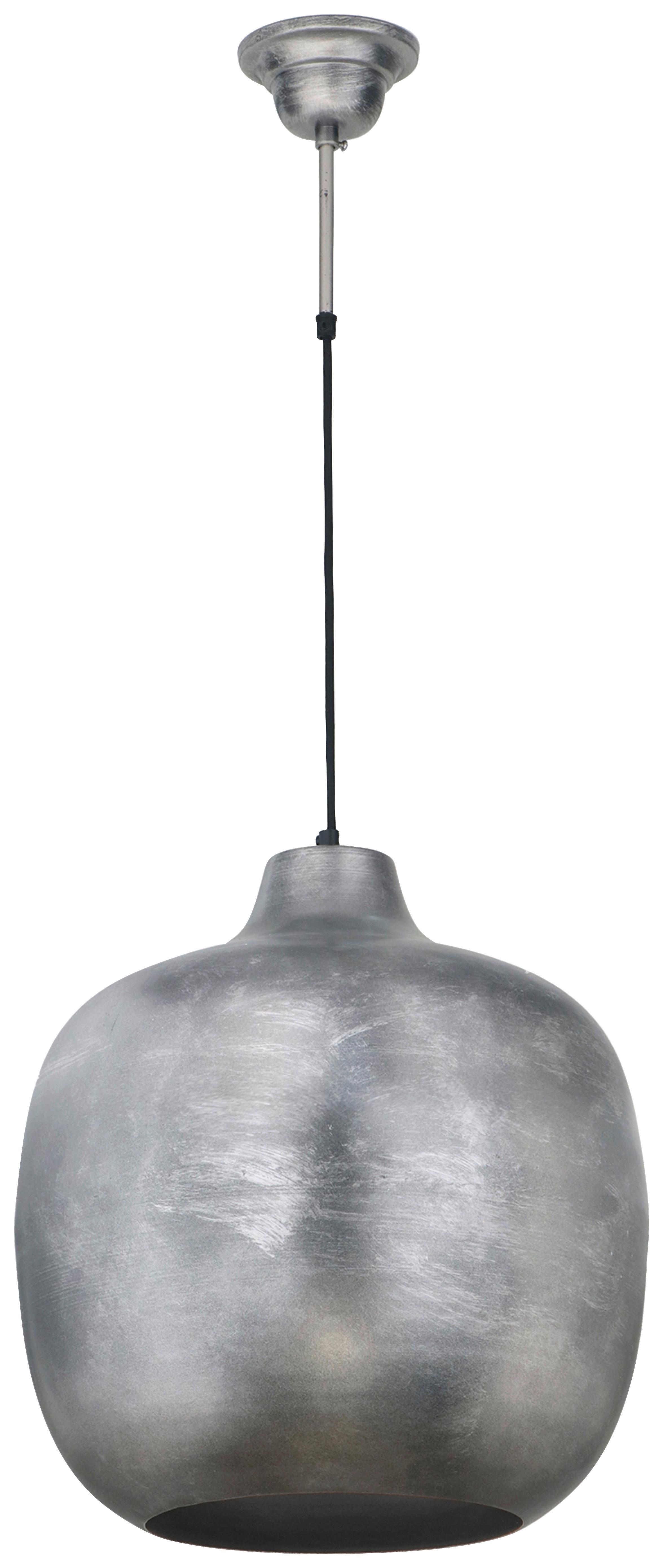 Hängeleuchte Sawyer 125 Silberfarben B: 40,5 cm - Silberfarben, Basics, Metall (40,5/40,5/43cm) - Kayoom