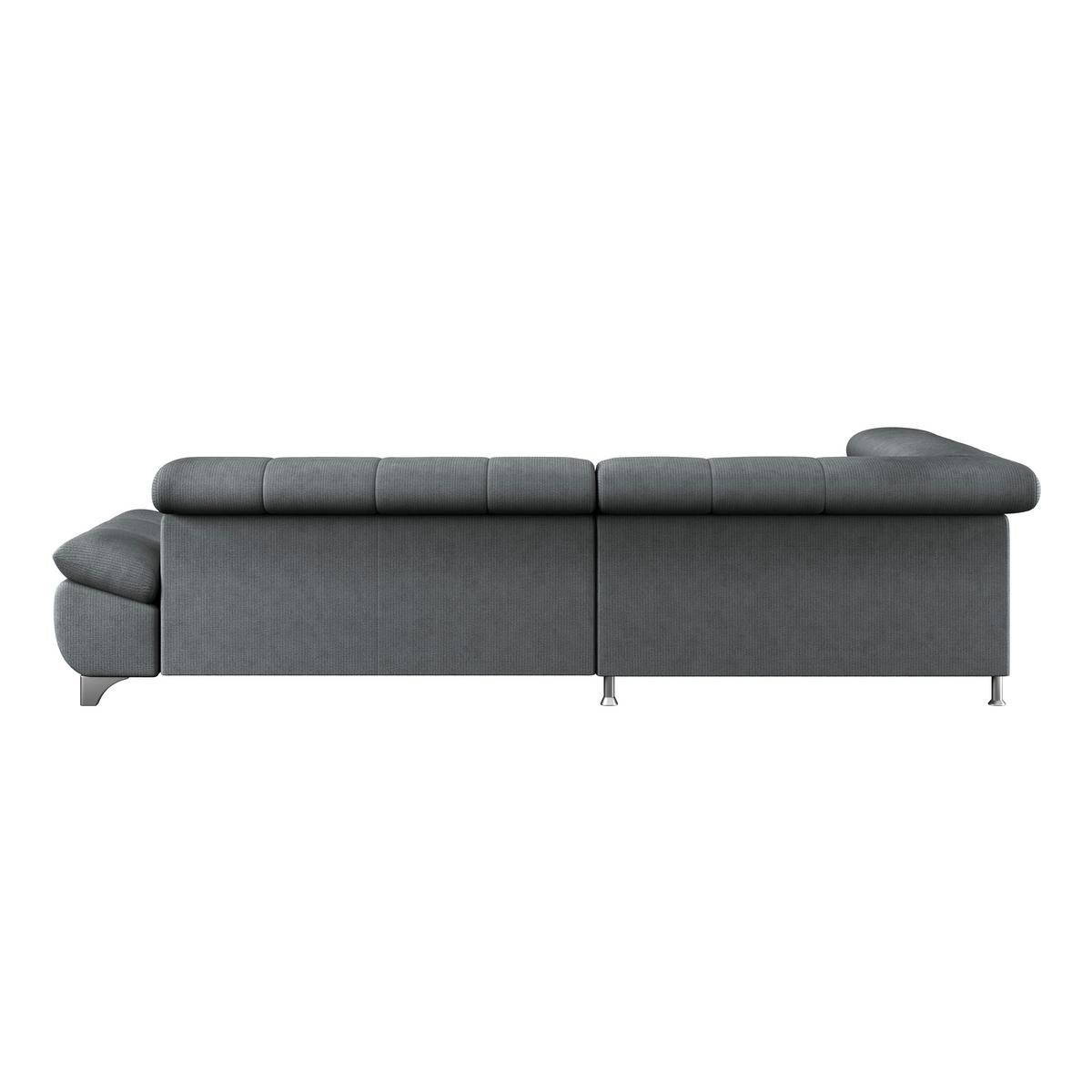 Ecksofa Gemini Grapfhitfarben, B: 234cm - Chromfarben/Graphitfarben, KONVENTIONELL, Textil (234/312cm)
