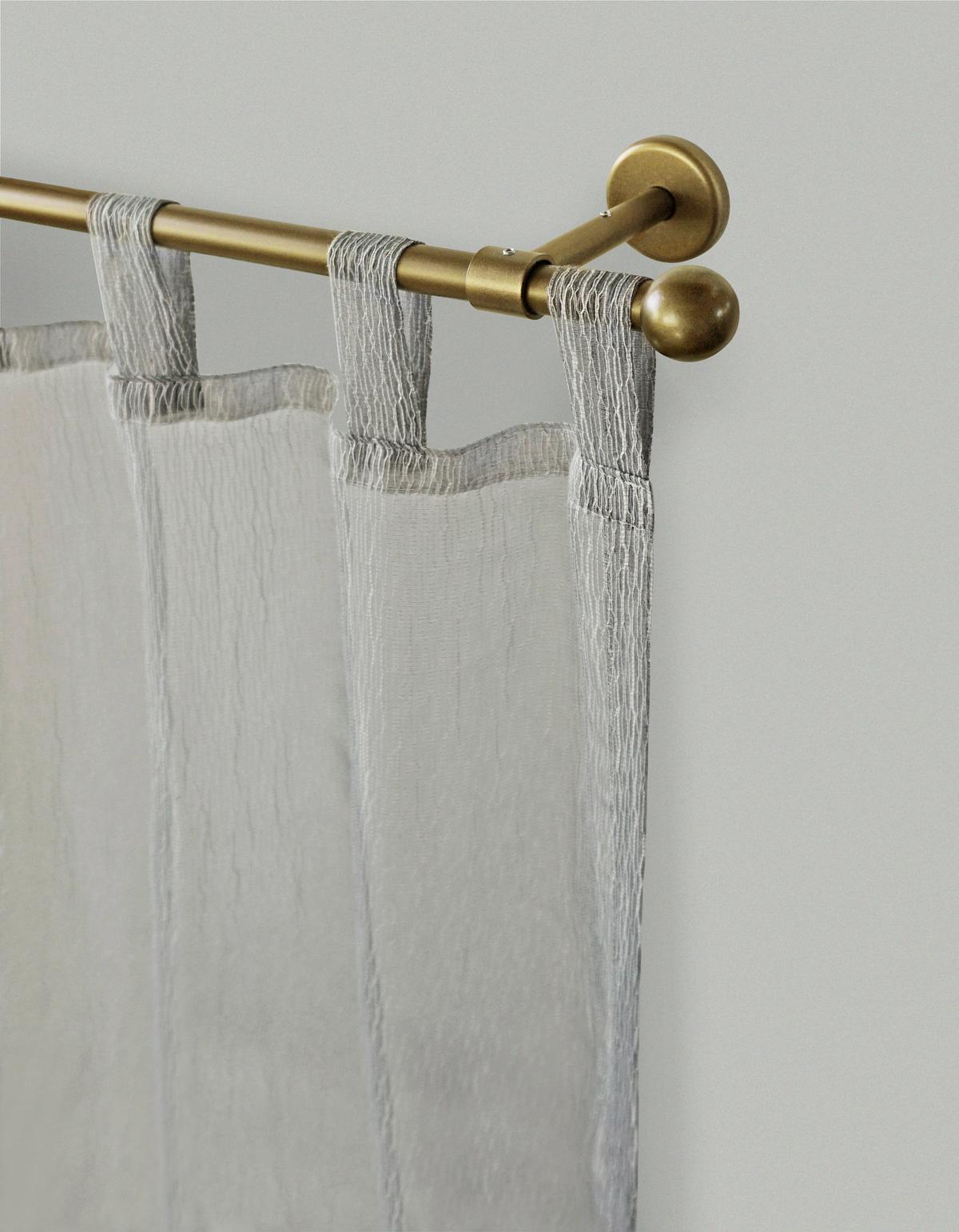 Vorhangstange Goldfarben L: 200 cm - Goldfarben, KONVENTIONELL, Metall (200cm)