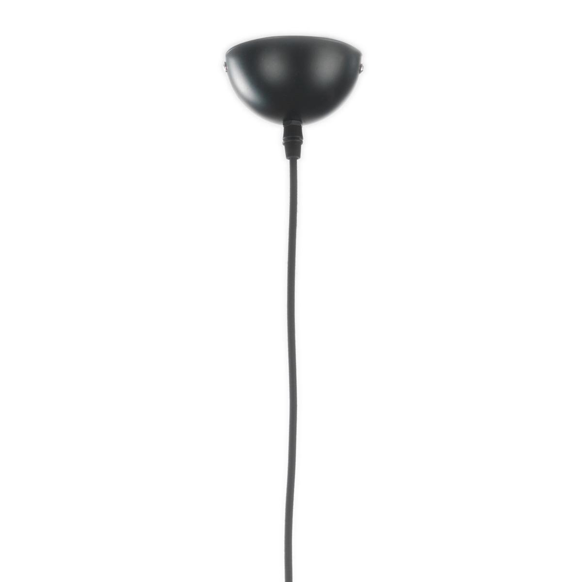 Pendelleuchte Schwarz Hg L: 25 cm 22w - Schwarz Hochglanz, Basics, Metall (25/25/120cm)