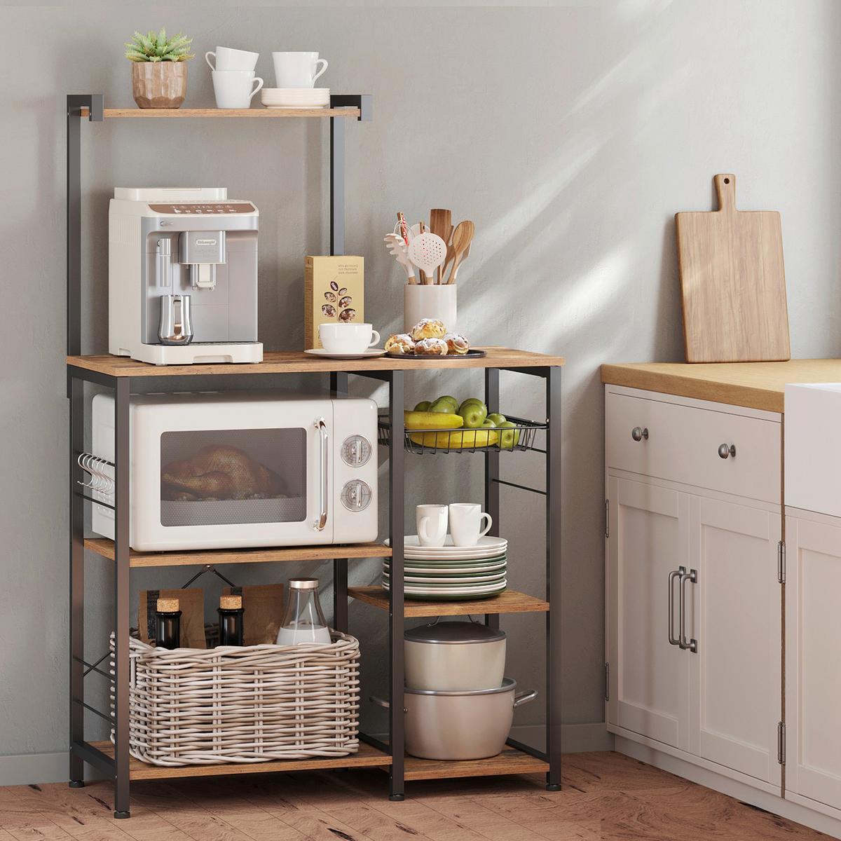 Regal Kks35x - Dunkelbraun/Schwarz, Trend, Holzwerkstoff/Metall (90/132/40cm) - MID.YOU