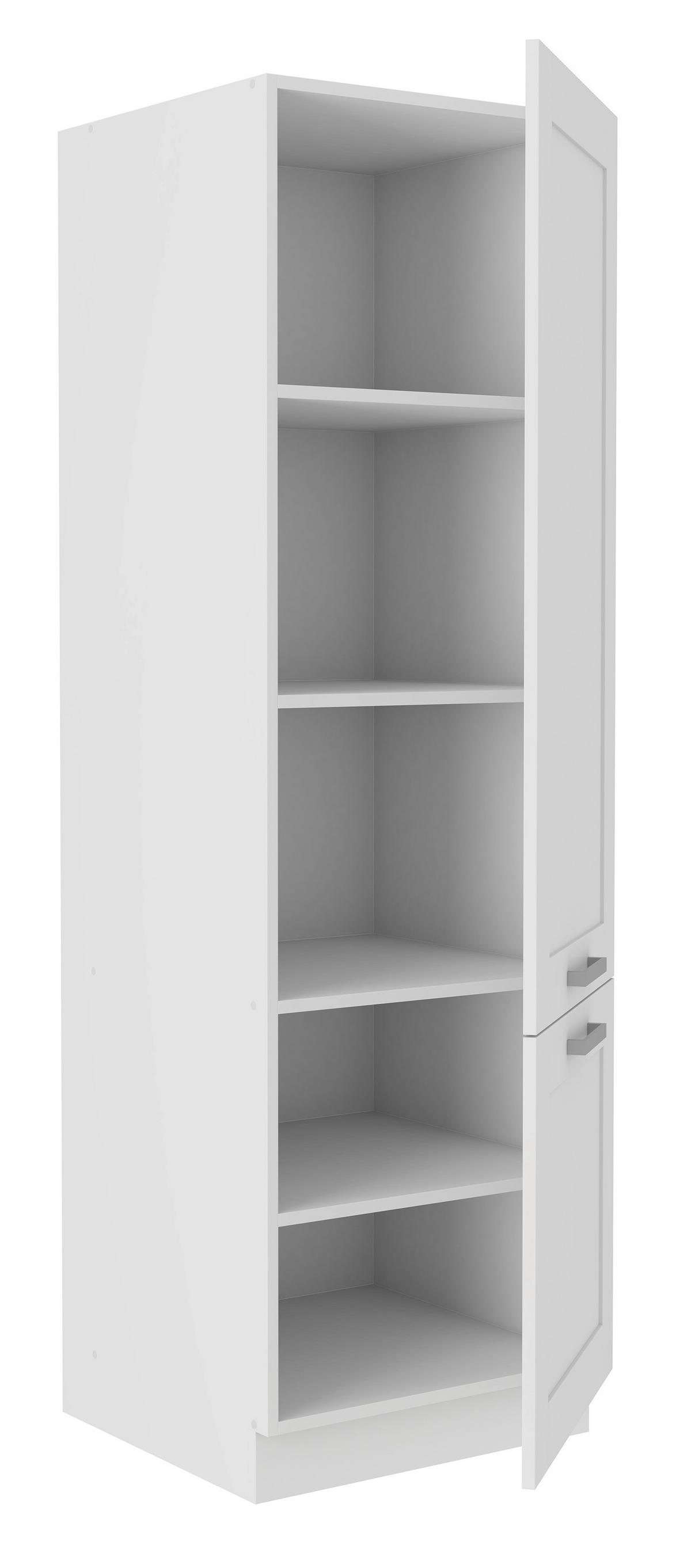 SKRINKA NA RIAD LUISA        GE50 - biela/strieborná, Romantik / Landhaus, kov/kompozitné drevo (50/200/57cm) - Ondega