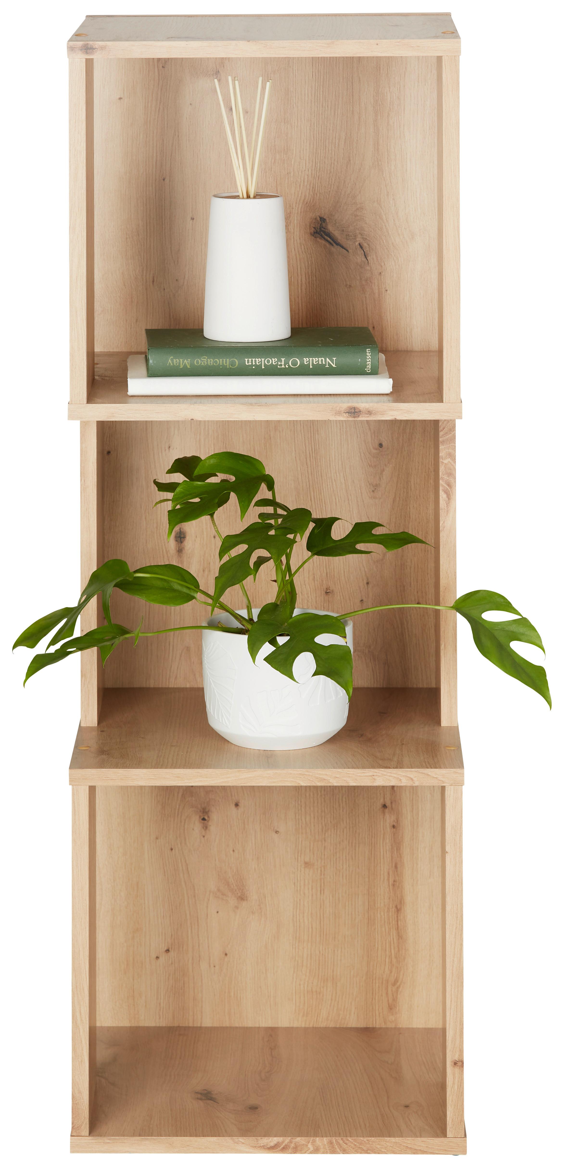 Regál Netto - farby duba, Moderný, kompozitné drevo (37/109/37cm) - Modern Living