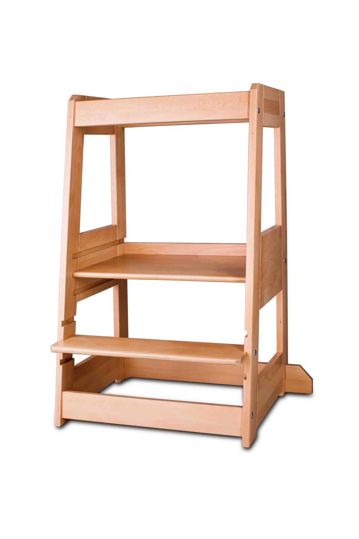 Lernturm Tissi® Felix Zwillingsturm - Buchefarben, Basics, Holz (54/91/45cm) - tiSsi