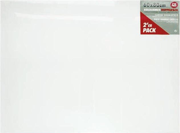 Malířské plátno LEONARDO 2ks / 60x80cm - bílá, Basics, karton/textil (60/80cm) - Premium Living