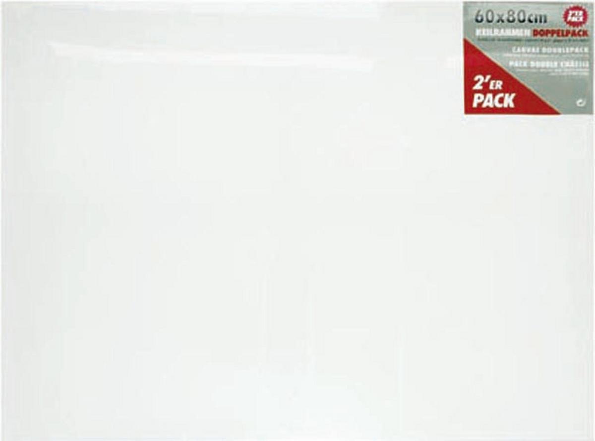 Malířské plátno LEONARDO 2ks / 60x80cm - bílá, Basics, karton/textil (60/80cm) - Premium Living