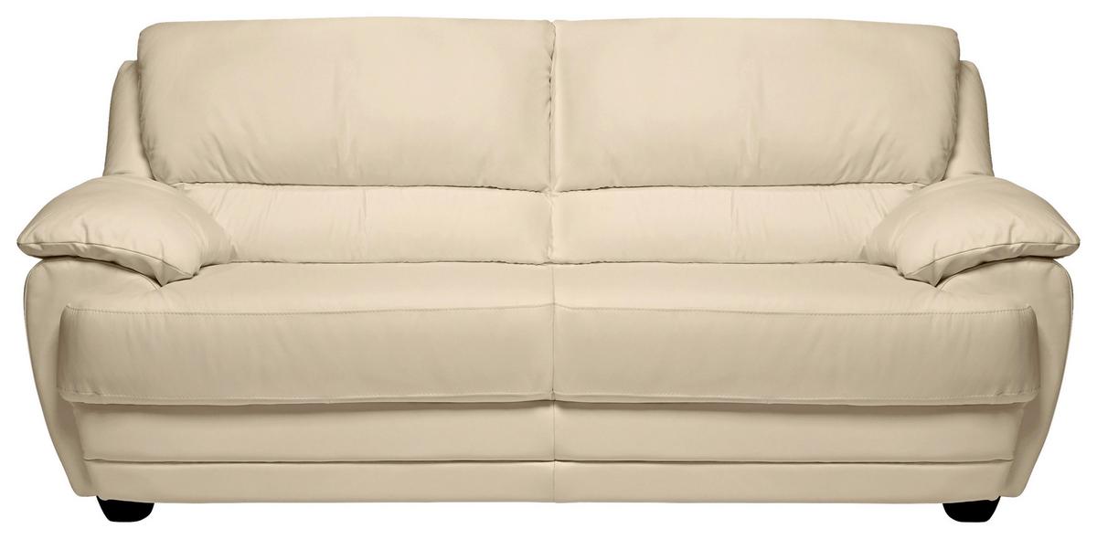 2-Sitzer-Sofa Nebolo Beige Lederlook - Beige, Design, Textil (209/97/100cm) - Livetastic