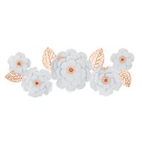 Wanddeko White Decor Goldfarben, Weiß B: 158 Cm - Goldfarben/Weiß, Basics, Metall (158/60/9cm)
