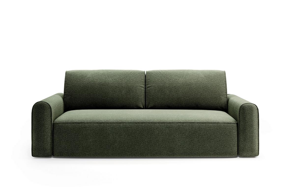 Schlafsofa Piemonte Grün B: 240cm - Schwarz/Grün, MODERN, Holz/Holzwerkstoff (240/92/103cm) - Livetastic