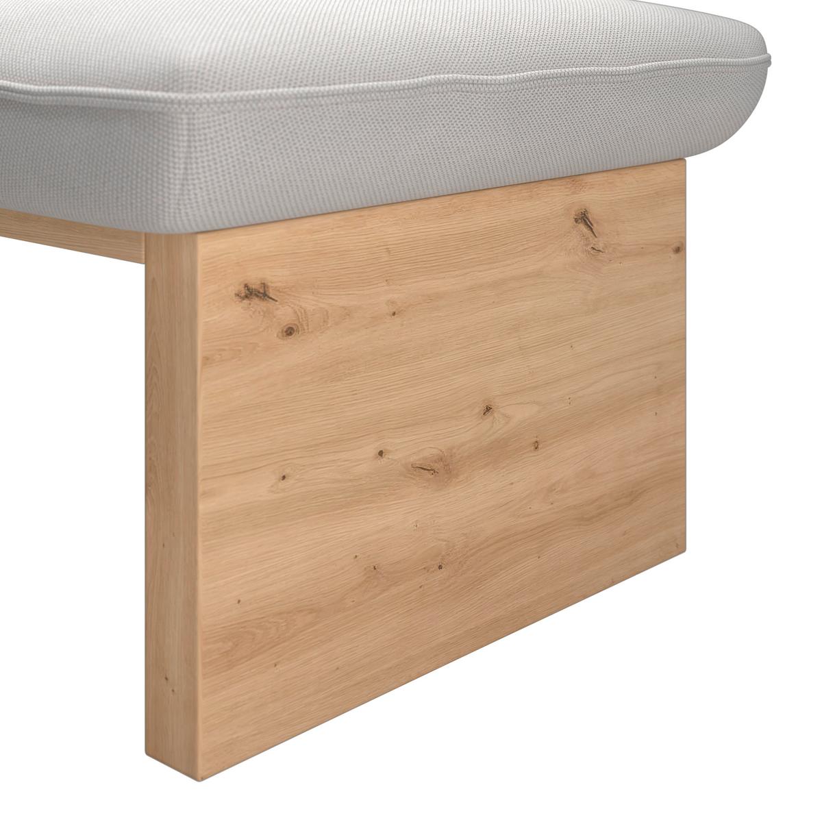 Eckbank Beluna Ii Webstoff Beige, B: 170cm - Eichefarben/Beige, KONVENTIONELL, Holz/Textil (170/232cm) - James Wood