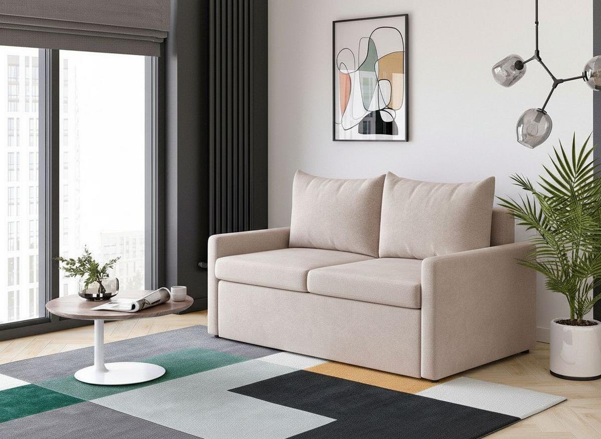 Schlafsofa Cologne Altrosa B: 152cm - Schwarz/Altrosa, Design, Textil (152/89/92cm) - MID.YOU