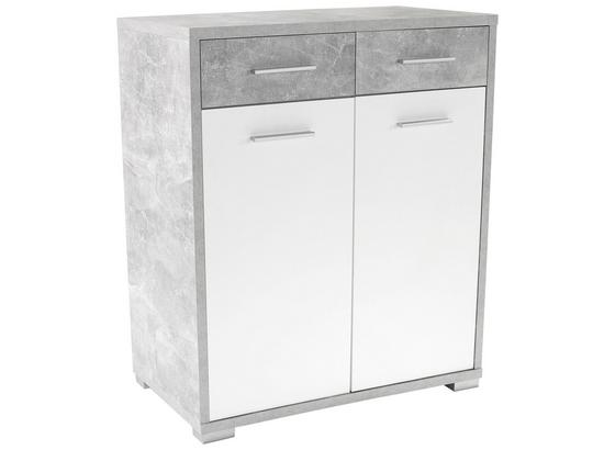 Komoda Q-big New Qbk02 - bílá/šedá, Moderní, dřevo (98/105/44cm) Komoda Q-big New Qbk02 - bílá/šedá, Moderní, dřevo (98/105/44cm)