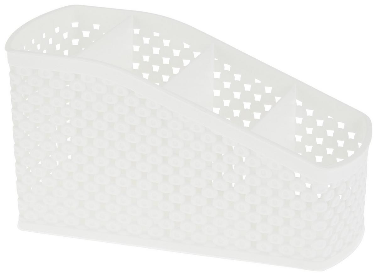 Asztalrendszerező Diamond - fehér, Basics, műanyag (9,5/19,8/10,6cm) - Luca Bessoni
