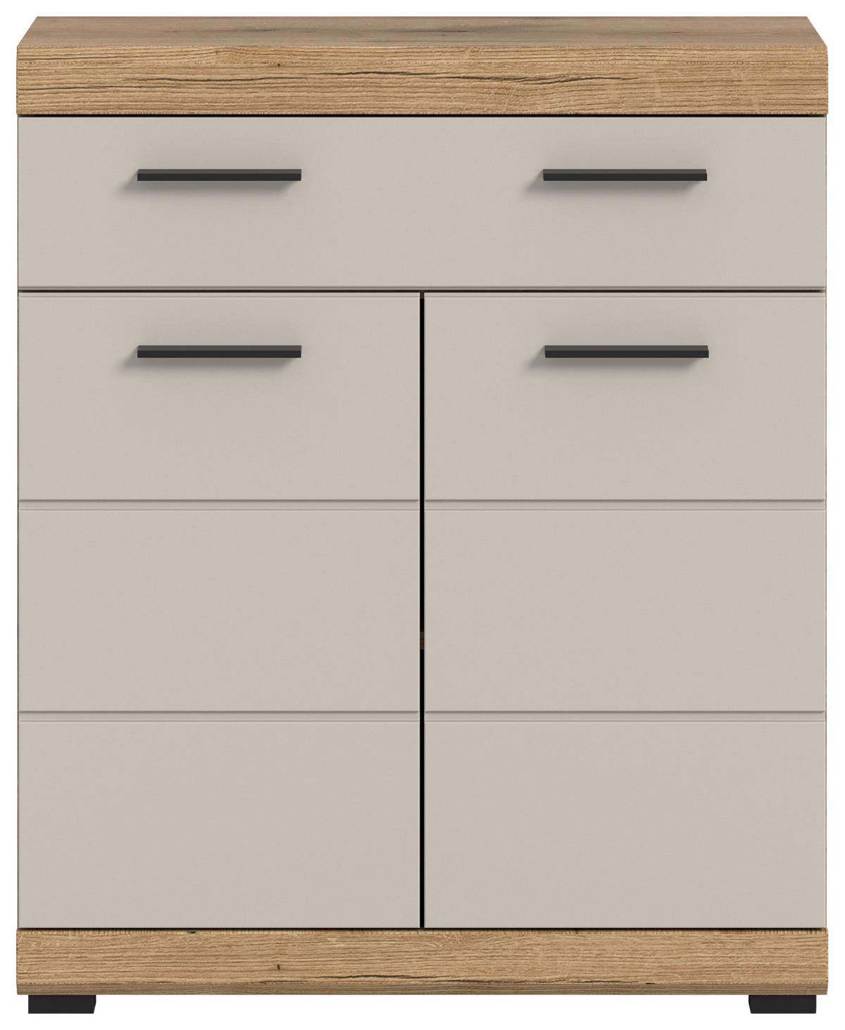 Midischrank Scout Kaschmir/naturfarben B: 74 Cm - Kaschmir/Schwarz, MODERN, Holzwerkstoff (74/88/31cm) - MID.YOU
