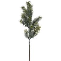 Dekozweig Blautanne Braun/Grün L: 50 cm - Braun/Grün, Basics, Kunststoff (50cm)
