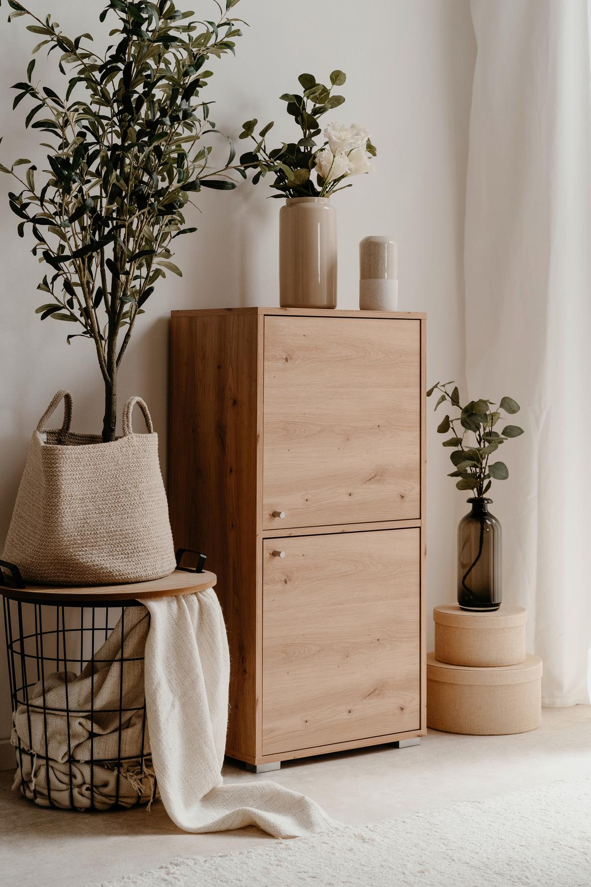 Regal Erweiterbar Fyn 20d 46 Cm Eiche Artisan Dekor - Alufarben/Eiche Artisan, Design, Holzwerkstoff (46/96,5/33,5cm) - MID.YOU