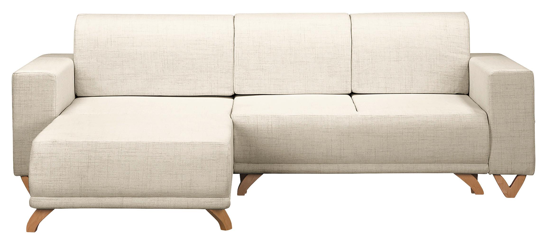 Ecksofa Bella Hellgrau S: 257x174 cm - Wengefarben/Hellgrau, Design, Textil (257/174cm) - Livetastic