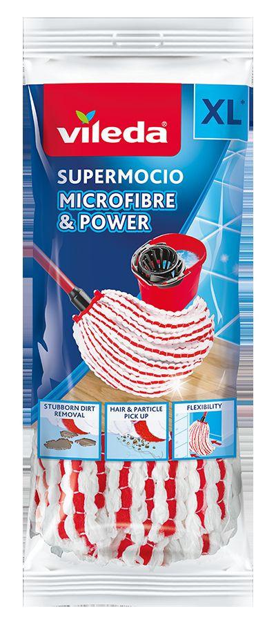 Felmosóhuzat Vileda Supermocio Microfibre - fehér, műanyag/textil - Vileda