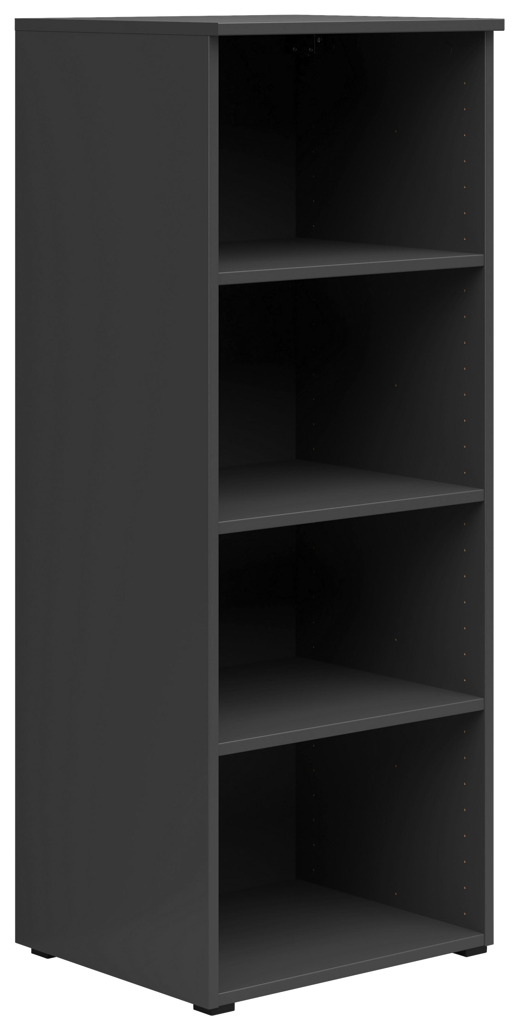 Regál Cabinet š: 45 cm - barvy grafitu/antracitová, Moderní, kompozitní dřevo/plast (45/115/40cm)
