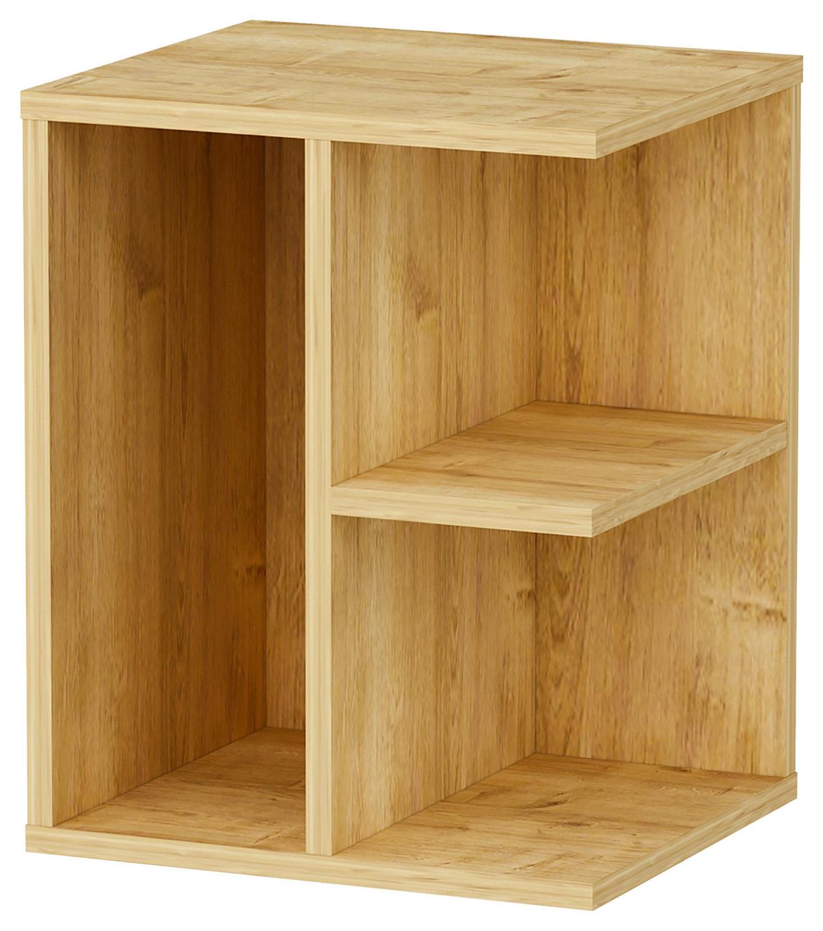 Nachtkästchen Eiche Dekor H: 50 cm, Prometheus - Eichefarben, Design, Holzwerkstoff (40/50/39,6cm) - MID.YOU