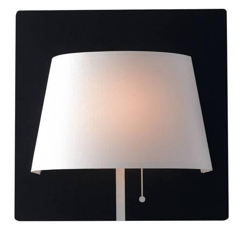 LED-Wandleuchte LED-Wharol-Bw - Schwarz/Weiß, Design, Textil/Metall (8,7/25/25cm)