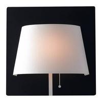Led-wandleuchte Led-Wharol-Bw - Schwarz/Weiß, Design, Textil/Metall (8,7/25/25cm)