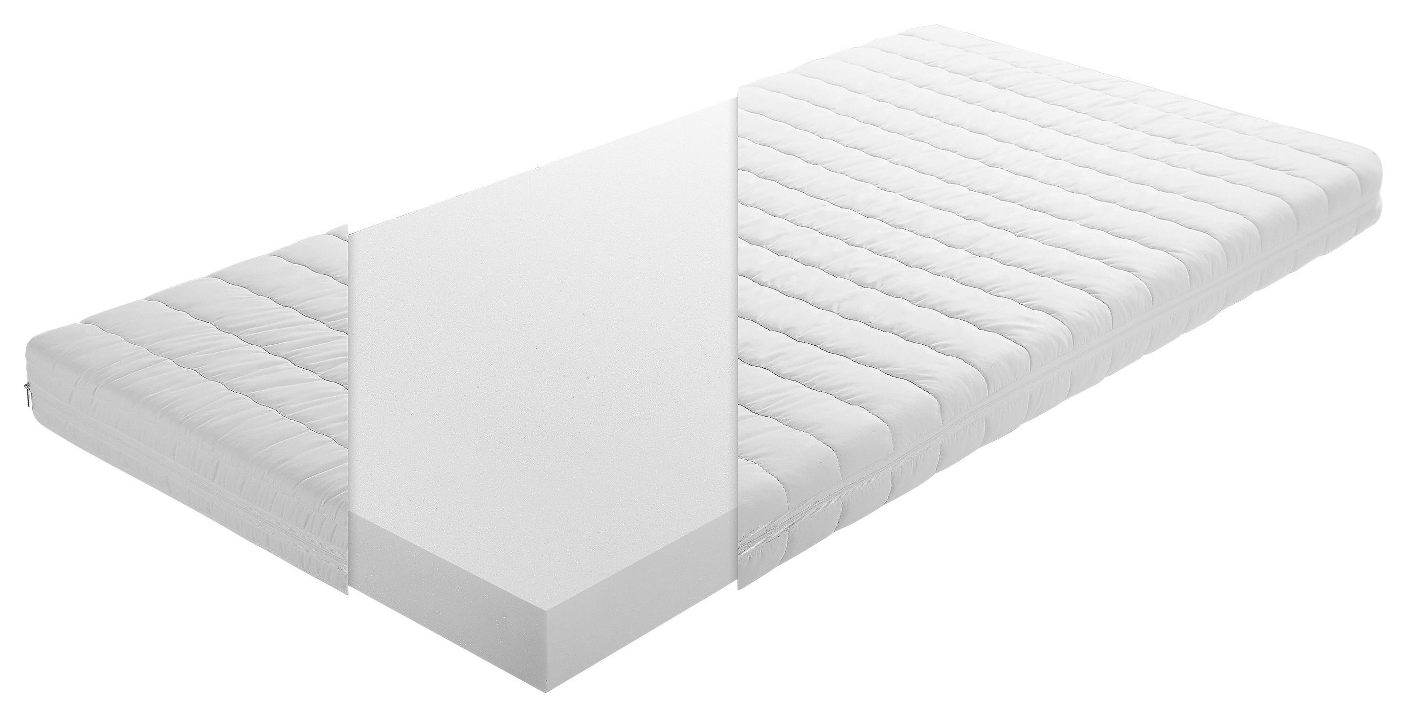 Kindermatratze Medallergen 80x160 cm H2 H: 14 cm - Weiß, MODERN, Textil (80/160cm) - MID.YOU