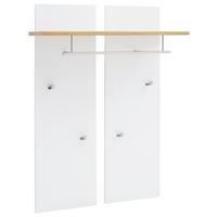ŠATNÍ PANEL CALI - bílá/barvy dubu, Moderní, kompozitní dřevo (88/118/28cm) - Premium Living